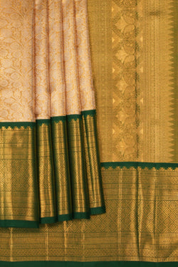 Image of Kanchipuram Silk Tissue Brocade Saree