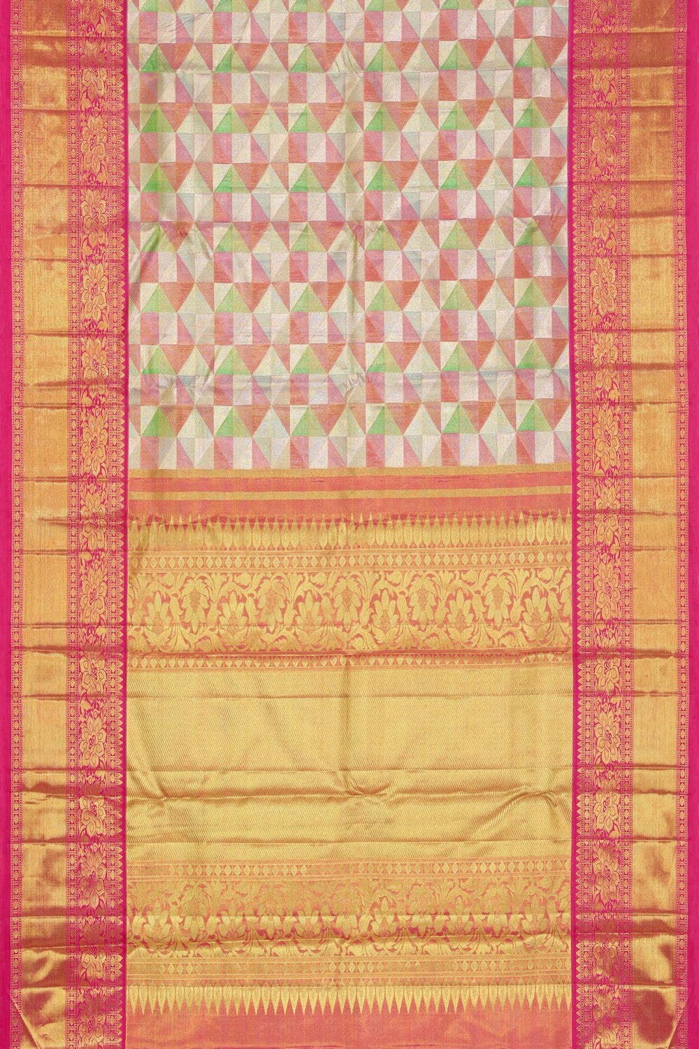 Kanchipuram Silk Tissue Brocade Saree