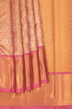 Image of Kanchipuram Silk Tissue Brocade Saree