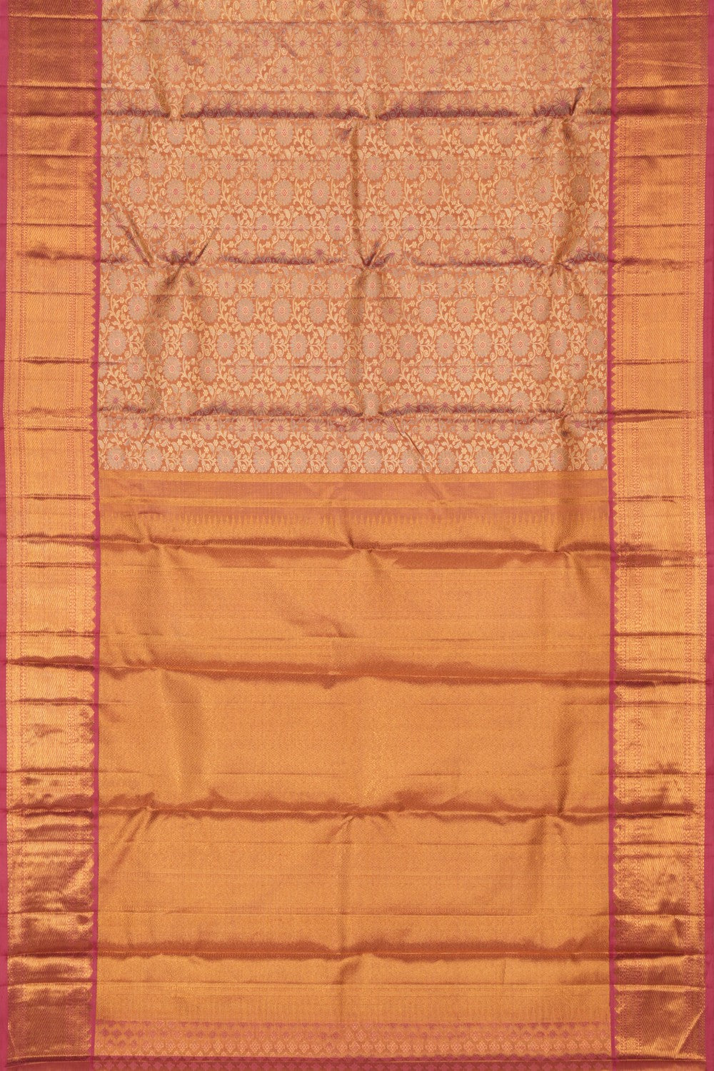 Kanchipuram Silk Tissue Brocade Saree