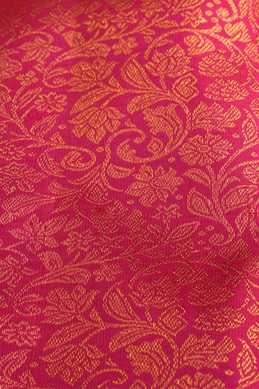 Kanchipuram Silk Brocade Pink Saree