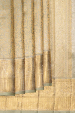 Image of Kanchipuram Silk Tissue Brocade Saree