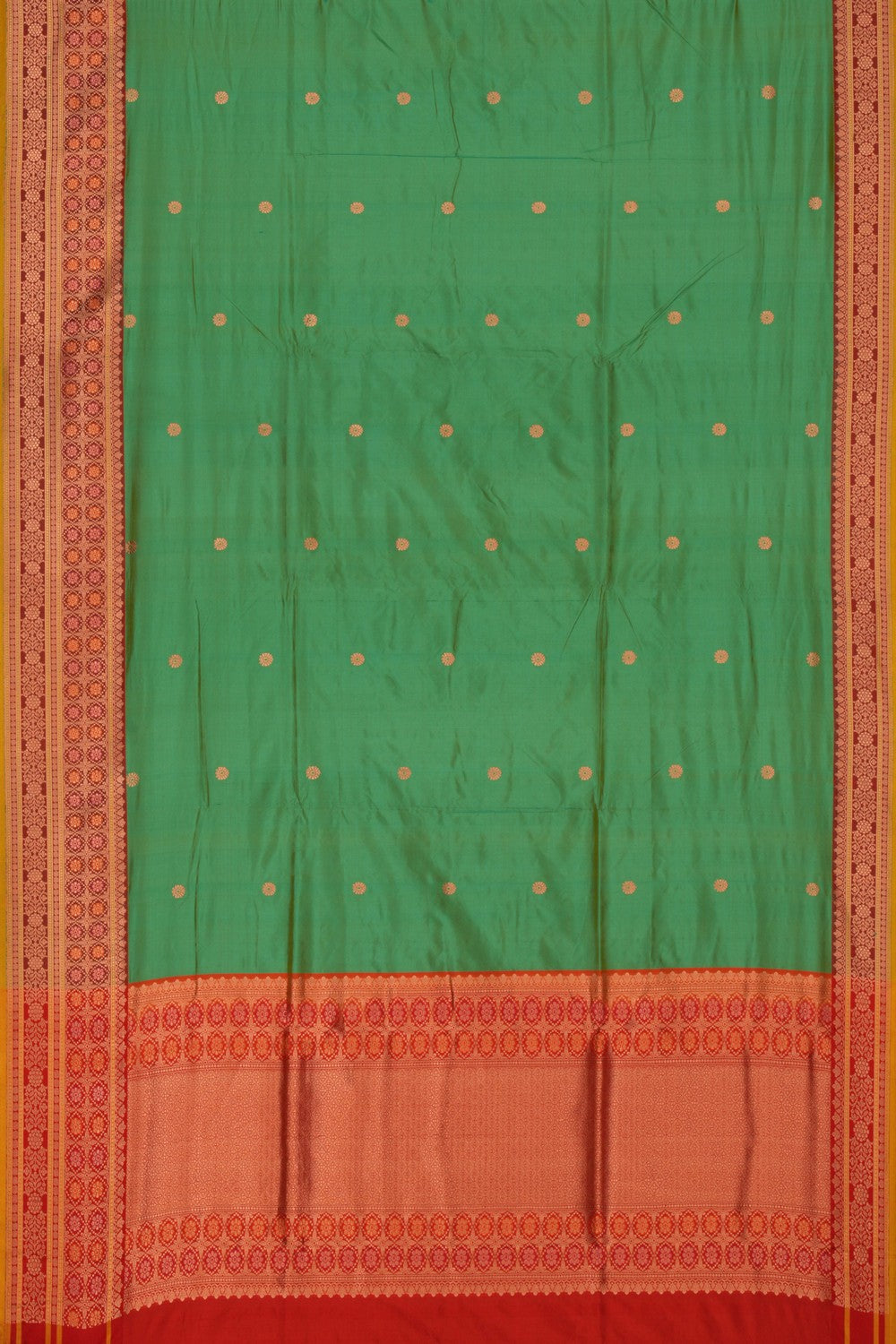 Image of Banarasi Katan Silk Sea Green Saree