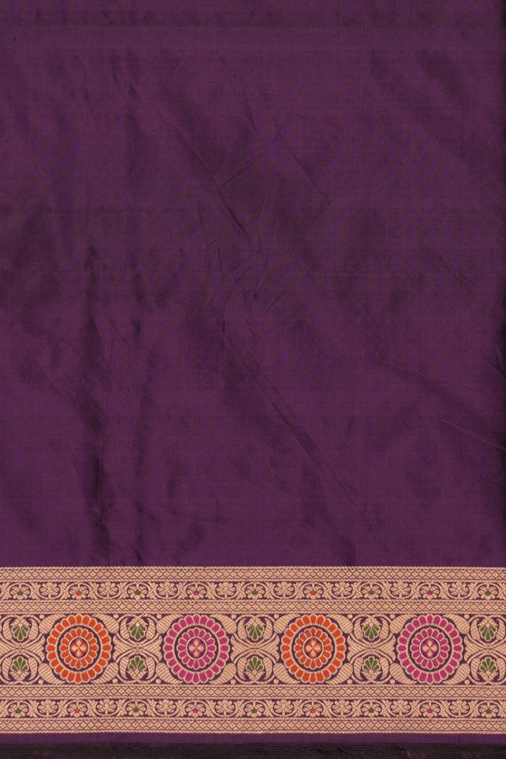 Image of Banarasi Katan Silk Royal Violet Saree