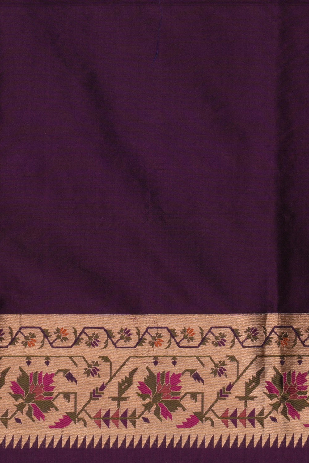 Image of Banarasi Katan Silk Royal Violet Saree