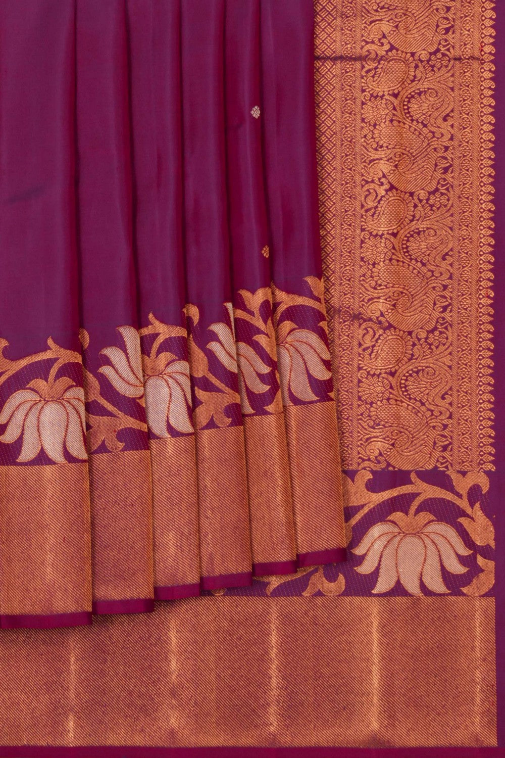Image of Arani Silk Violet Saree
