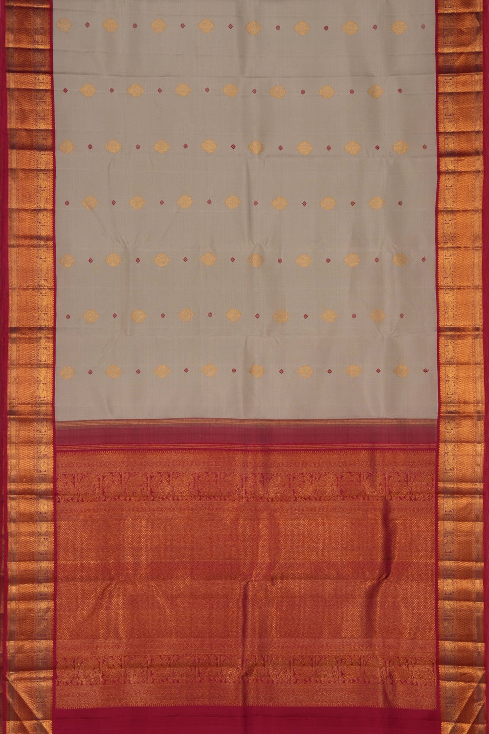 Image of Arani Silk Grey Saree