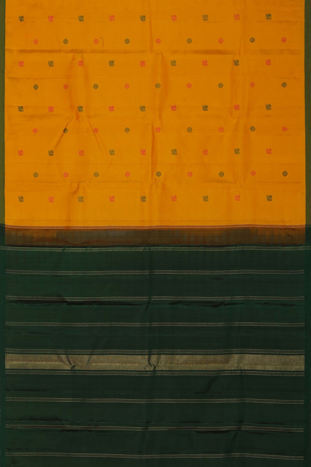 Kanjivaram Silk Orange Saree