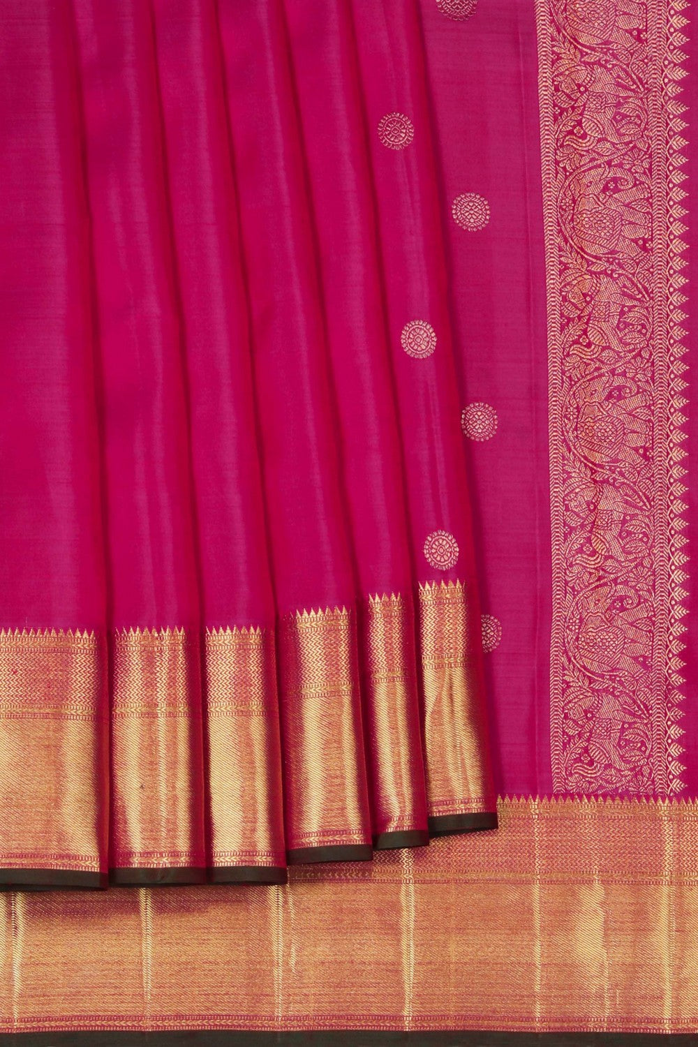 Kanjivaram Silk Brocade Pink Saree