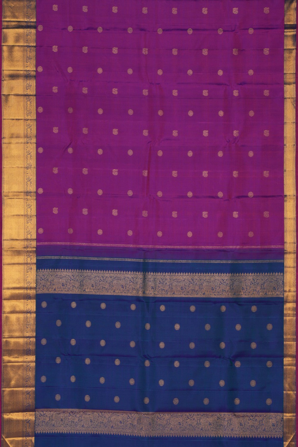 Image of Kanjivaram Silk Purple Saree