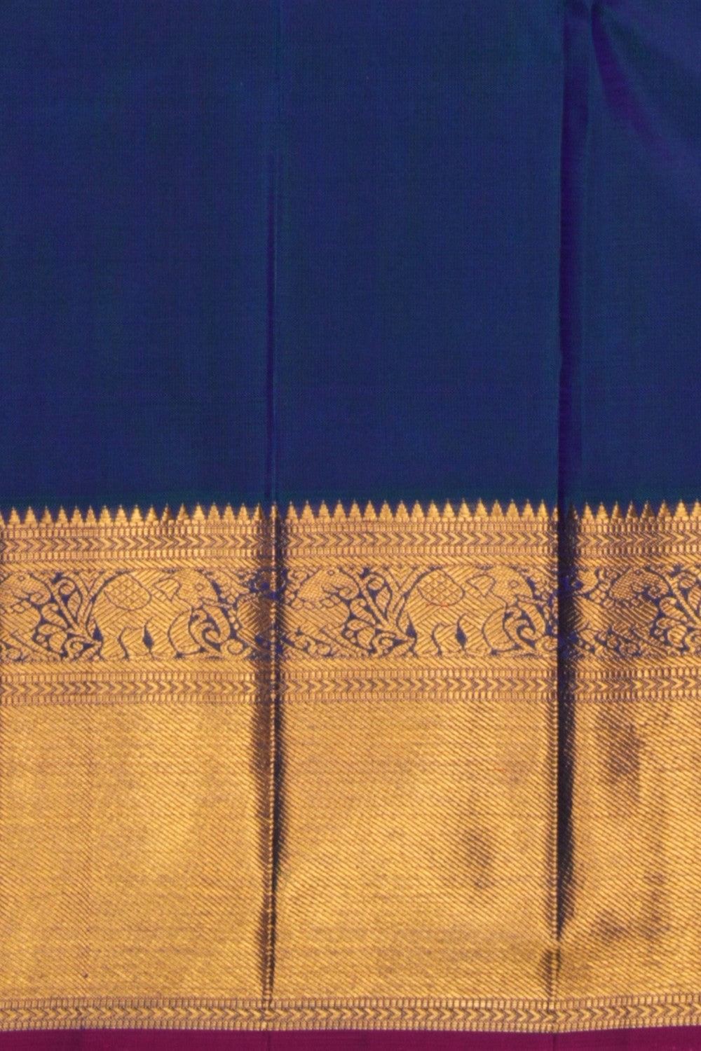 Image of Kanjivaram Silk Purple Saree