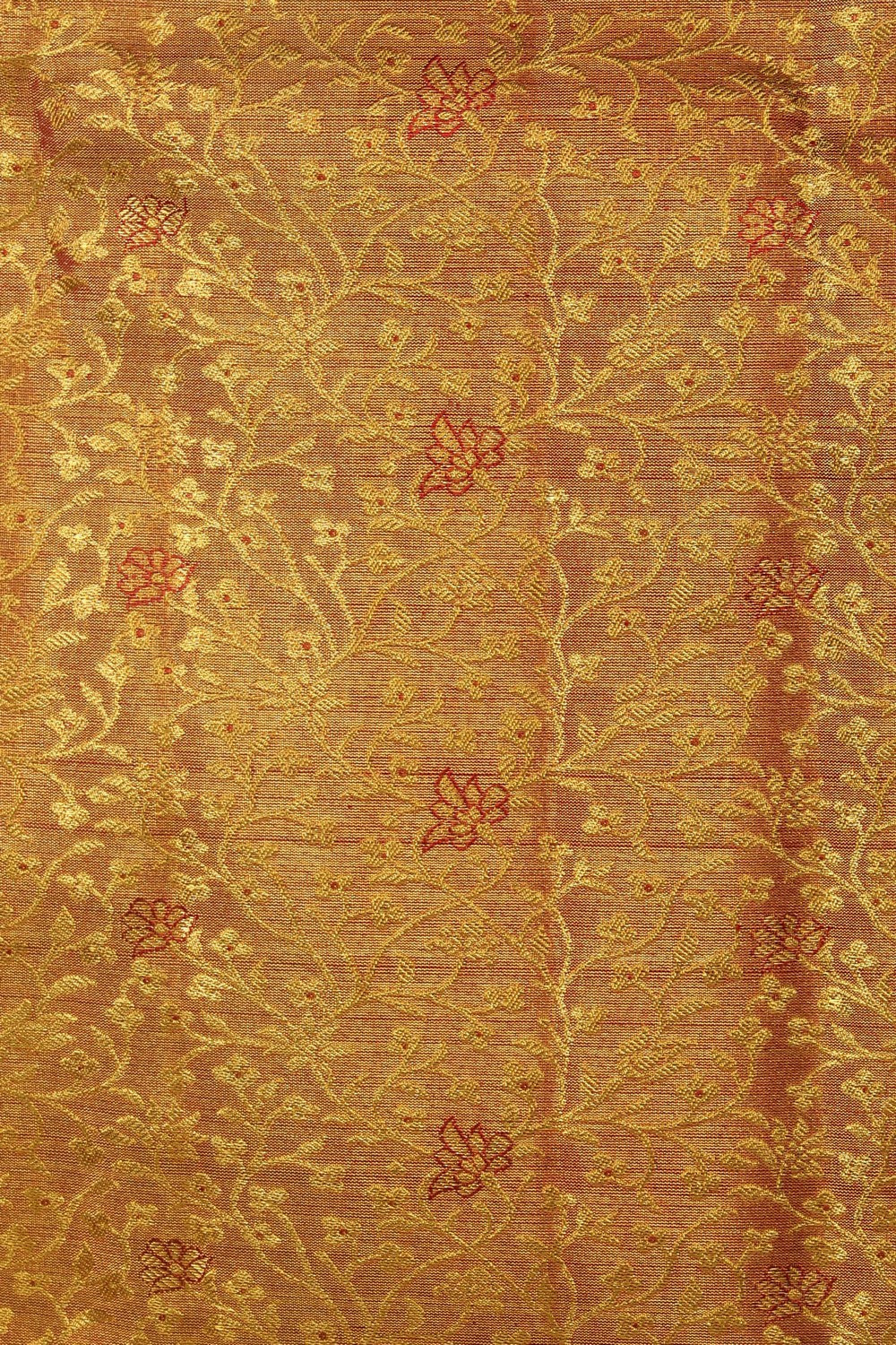 Kanjivaram Silk Brocade Gold Saree