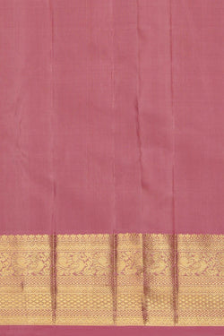 Image of Kanjivaram Silk Brocade Pink Saree