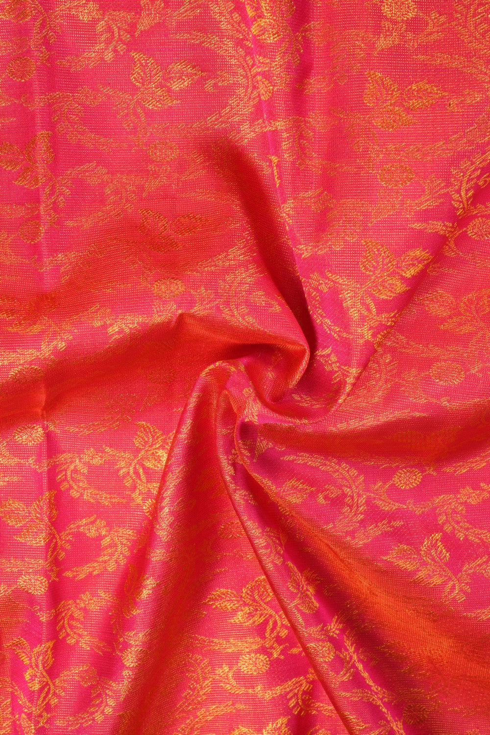 Image of Kanjivaram Silk Brocade Pink Saree