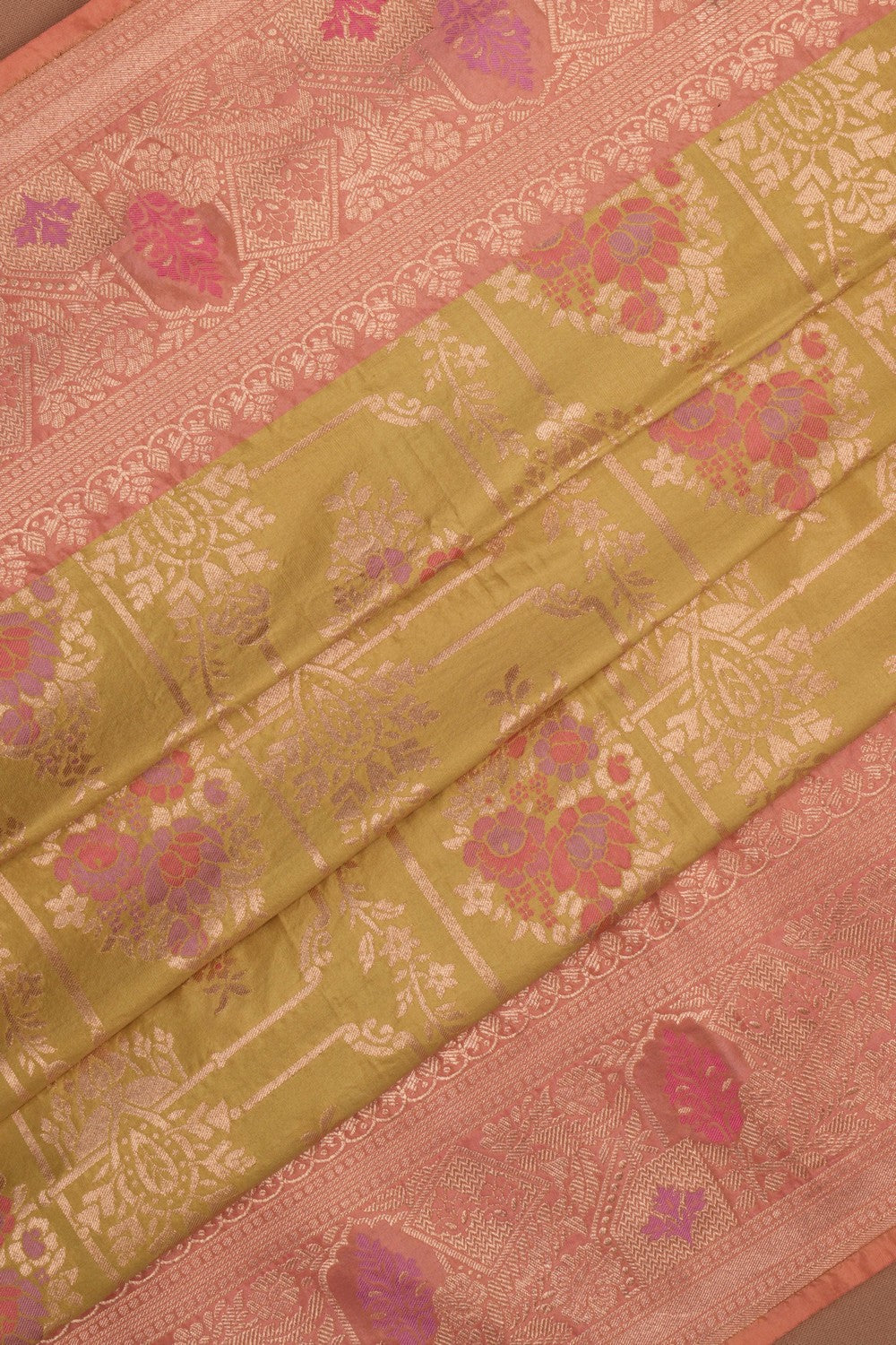 Image of Banarasi Brocade Green Saree