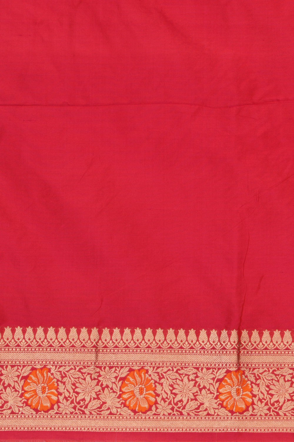 Image of Banarasi Brocade Red Saree