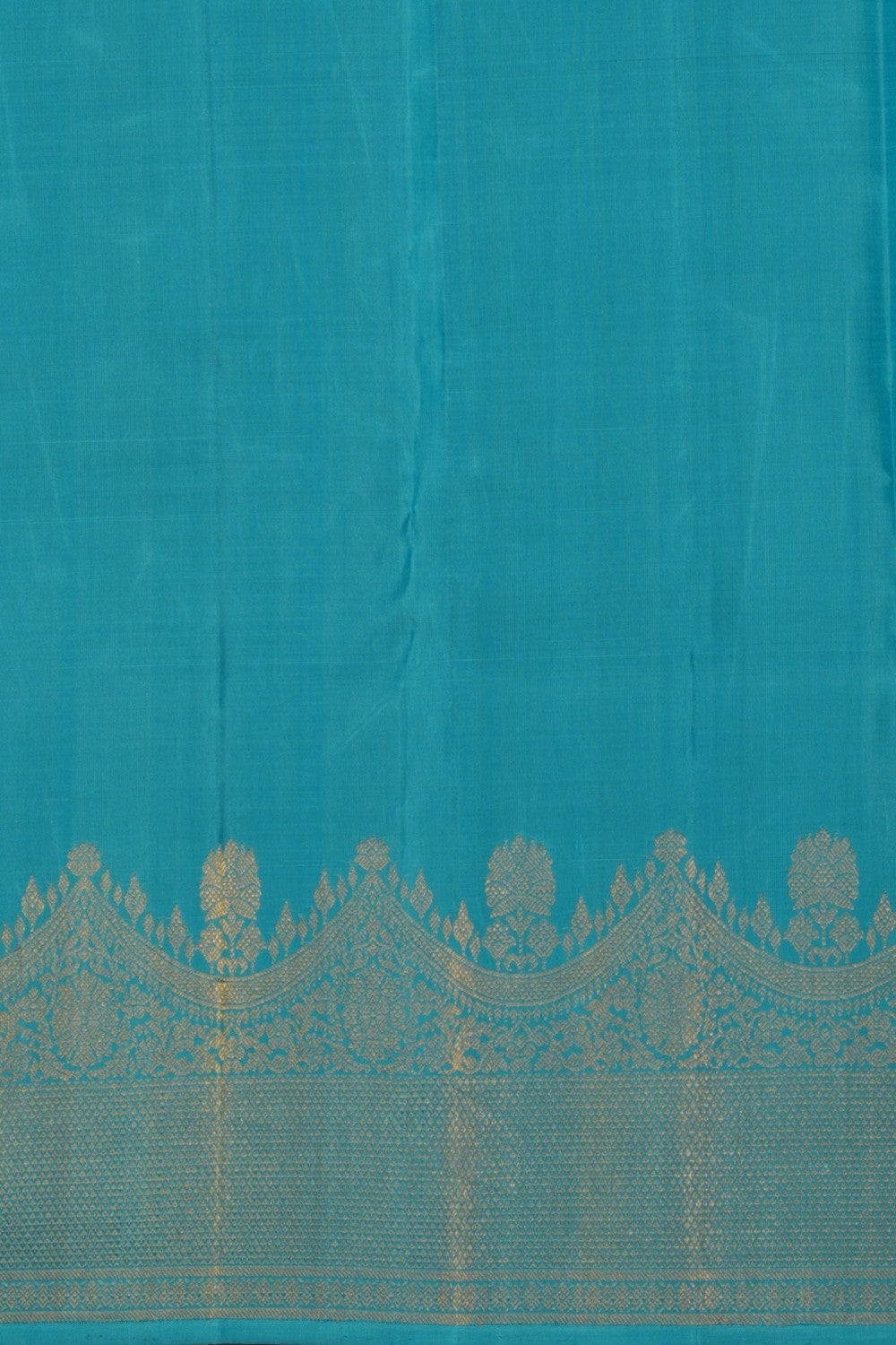 Image of Kanchipuram Silk Blue Saree