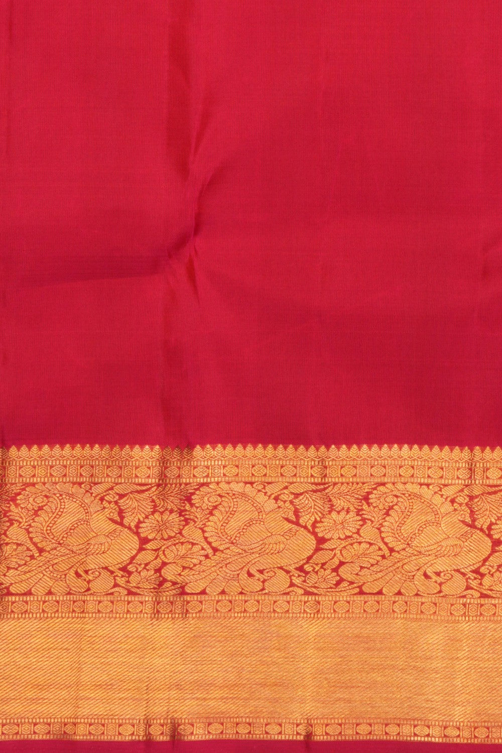Image of Kanchipuram Silk Brocade Pink Saree