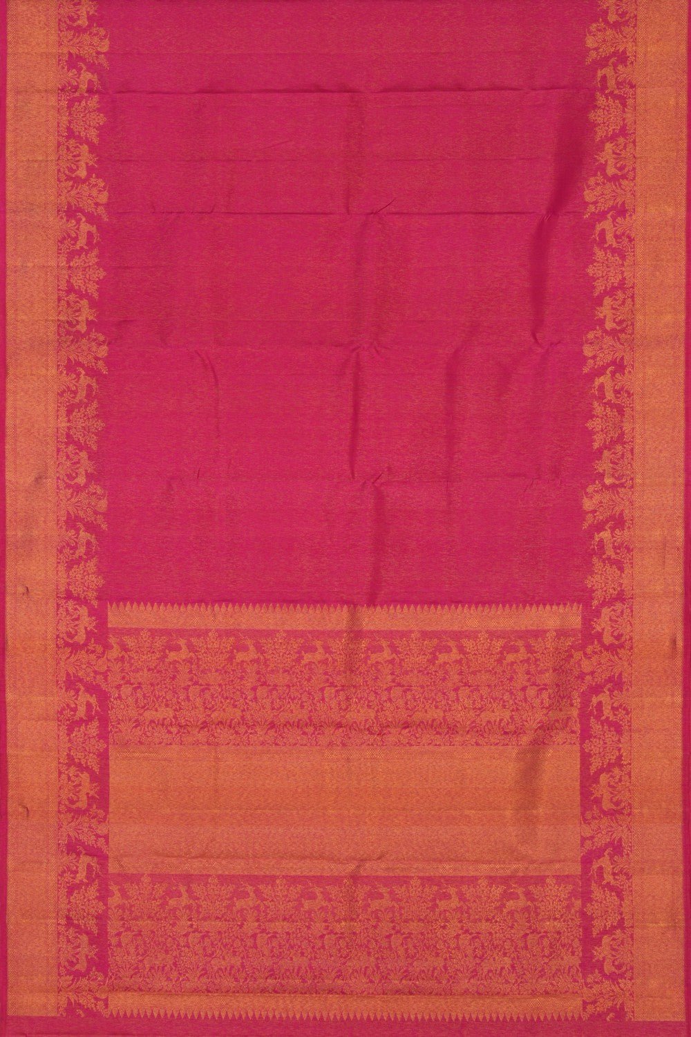 Kanchipuram Tissue Silk Pink Saree
