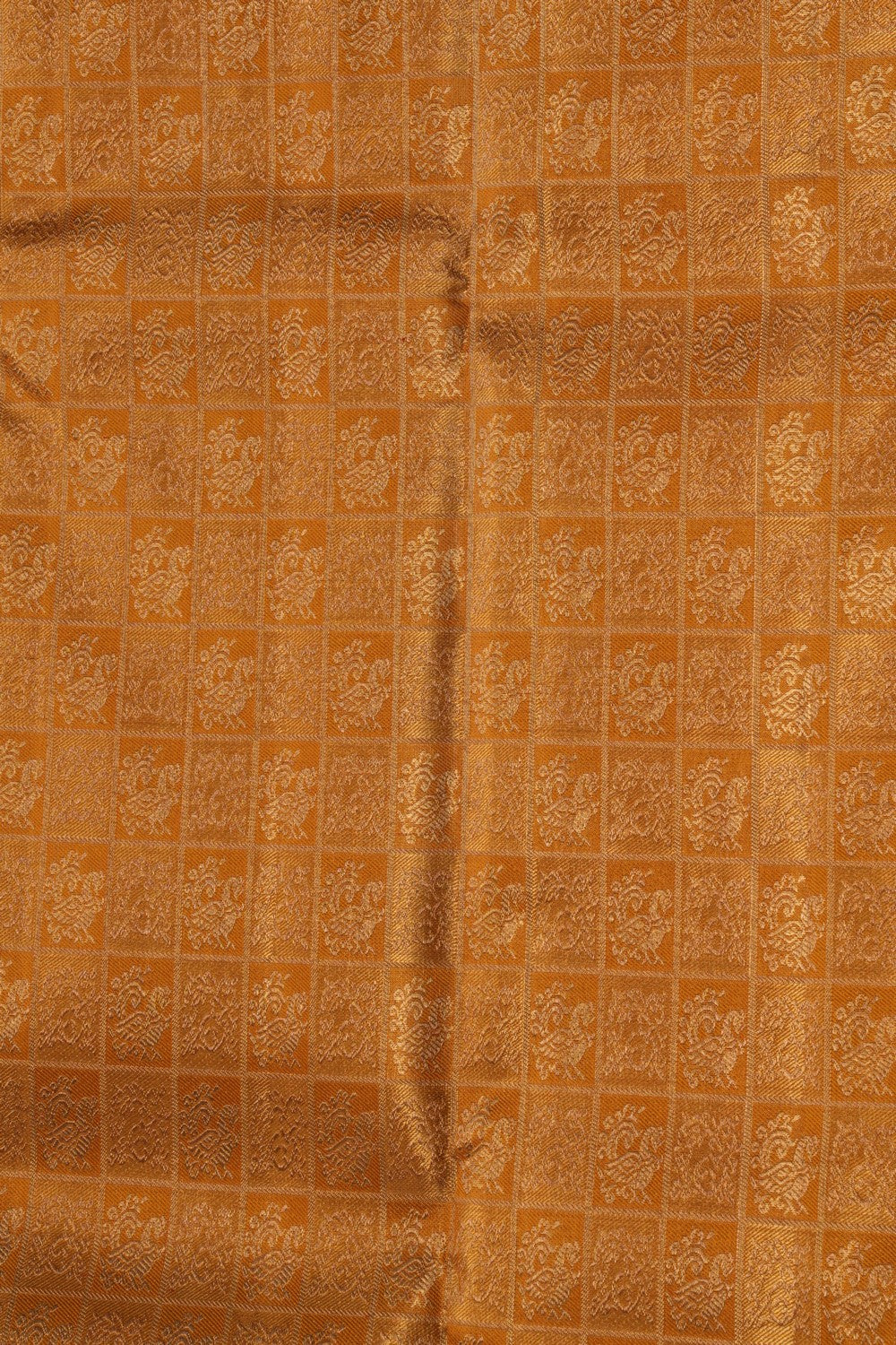 Image of Kanchipuram Tissue Brocade Gold Saree