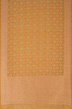 Image of Kora Silk Spring Yellow Saree