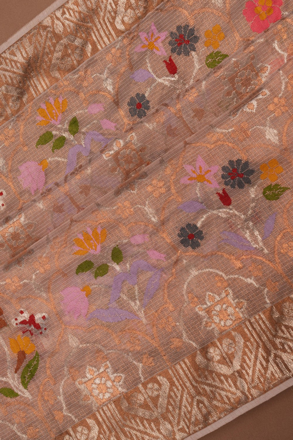 Image of Pure Zari Tissue Kota Saree