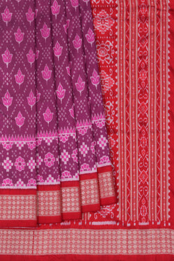 Image of Sambalpuri Silk Purple Saree