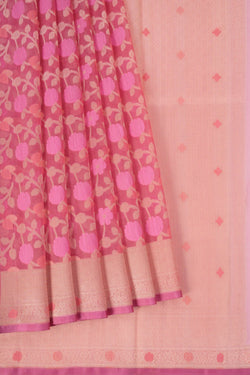 Image of Kora Silk Pink Saree