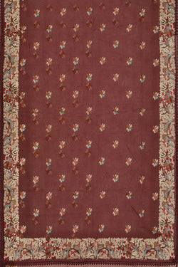 Image of Kora Silk Embroidery Saree