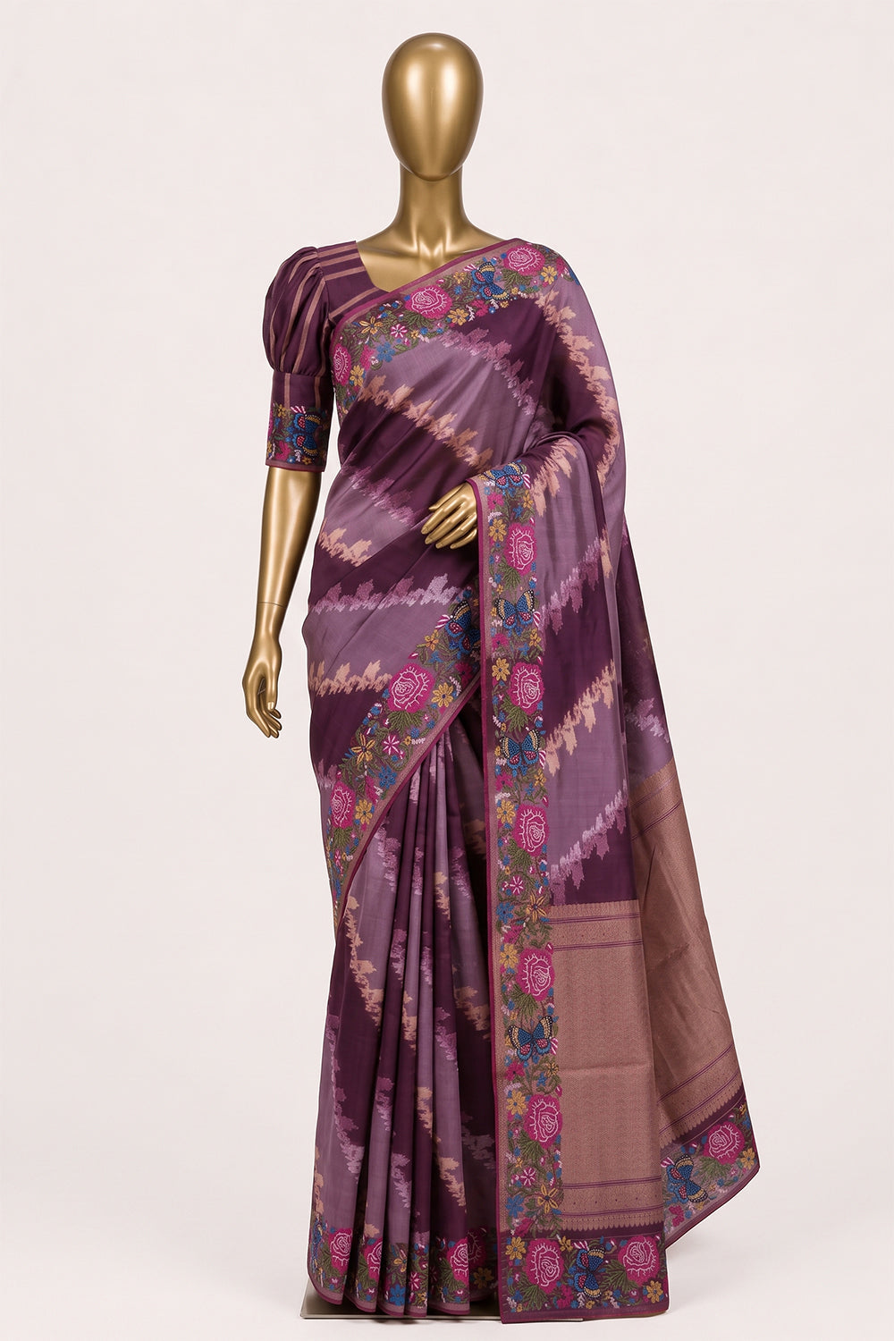 Image of kora-silk-embroidery-saree-p-18940718
