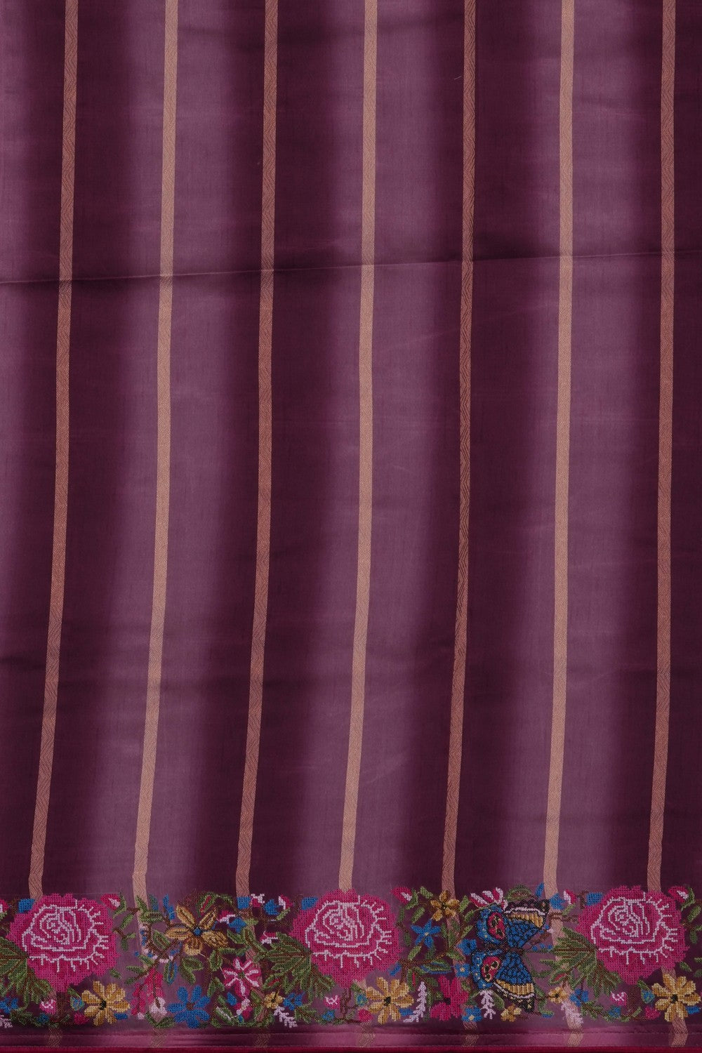 Image of Kora Silk Embroidery Saree