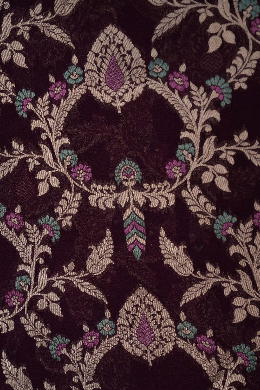 Banarasi Georgette Purple Saree
