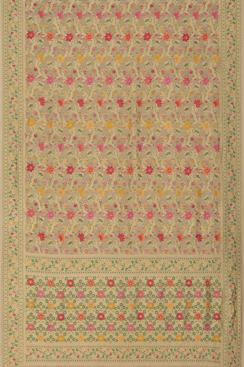Banarasi Georgette Off-White Saree