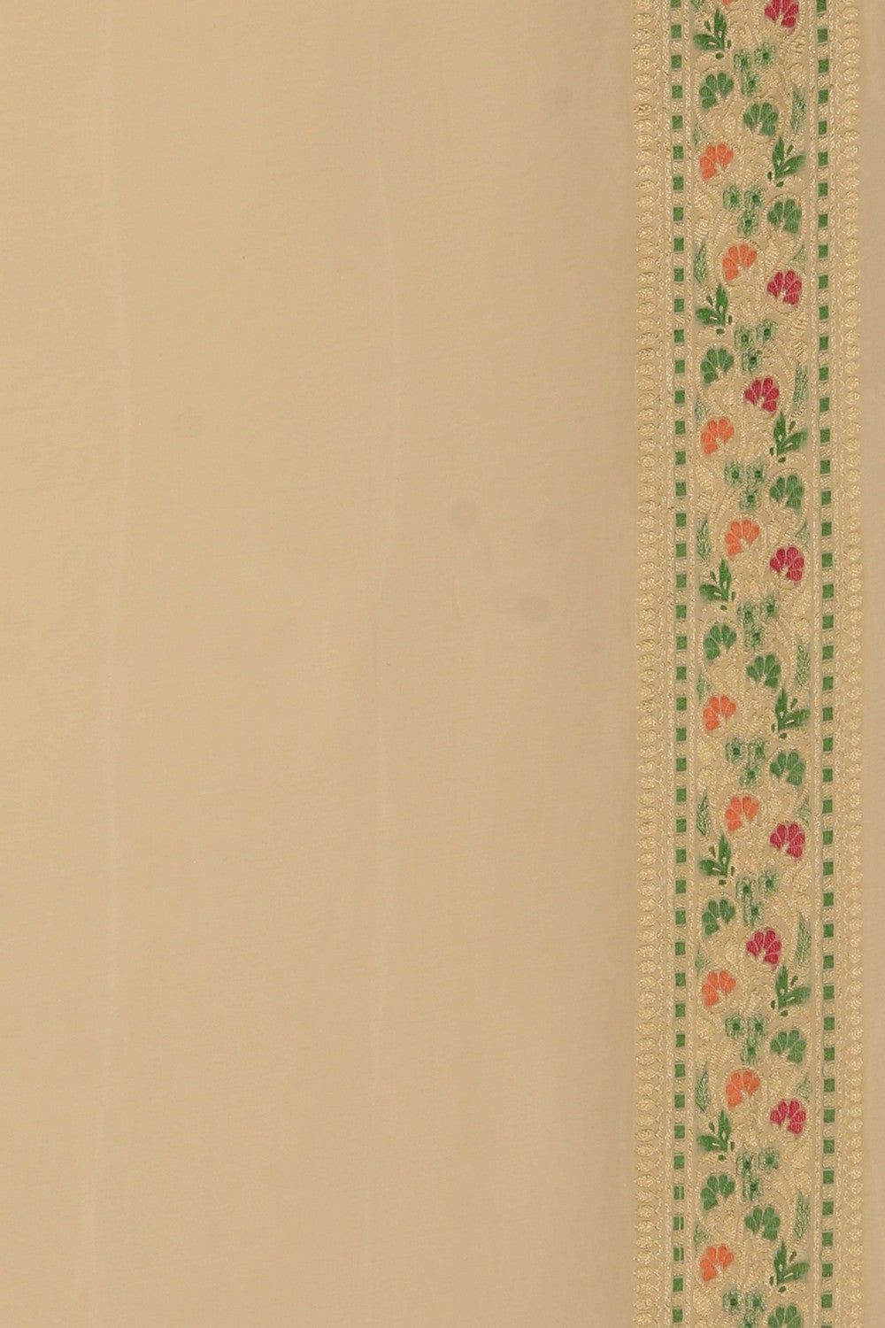 Banarasi Georgette Off-White Saree