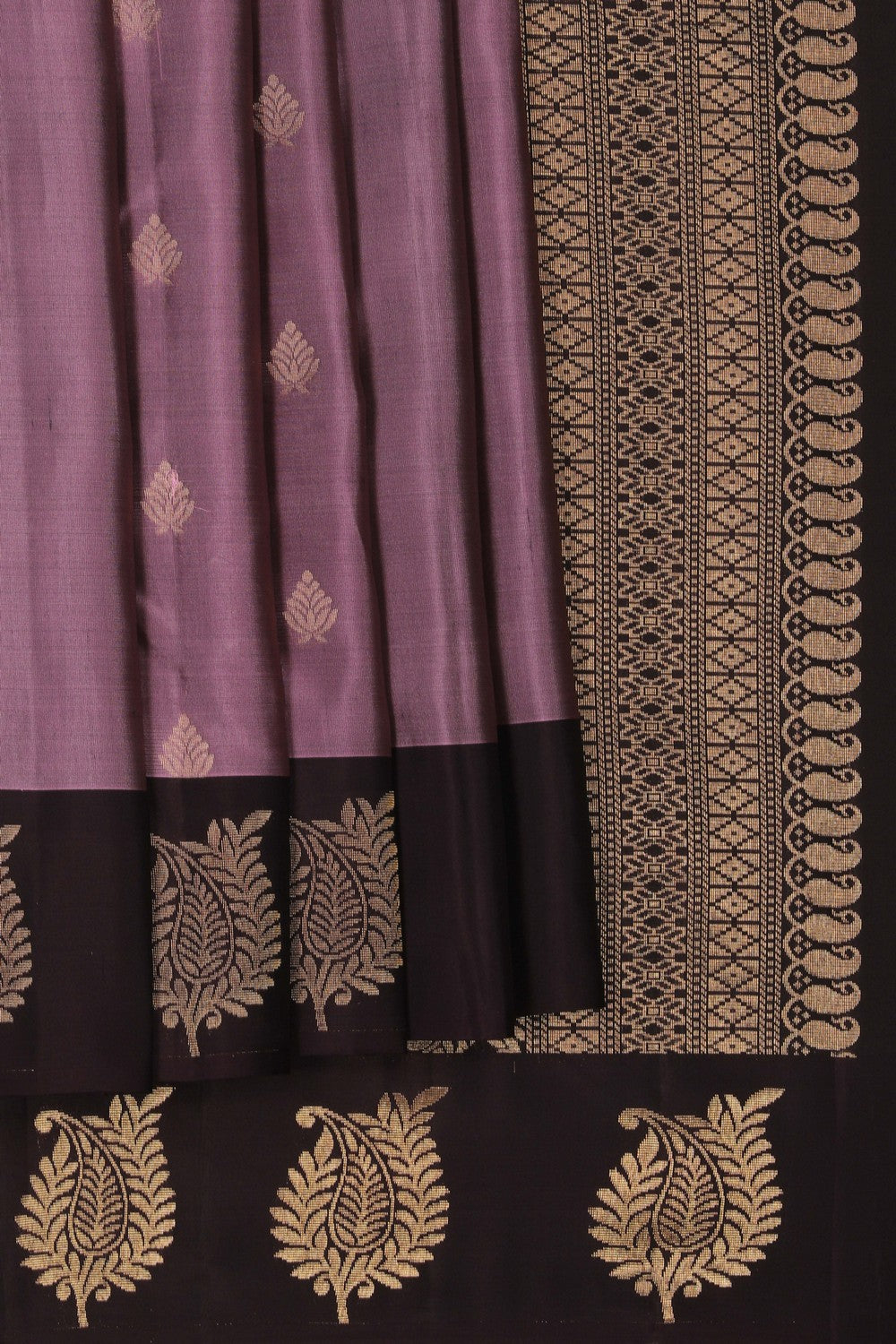 South Silk Smoky Purple Saree