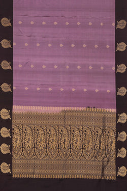 Image of South Silk Smoky Purple Saree