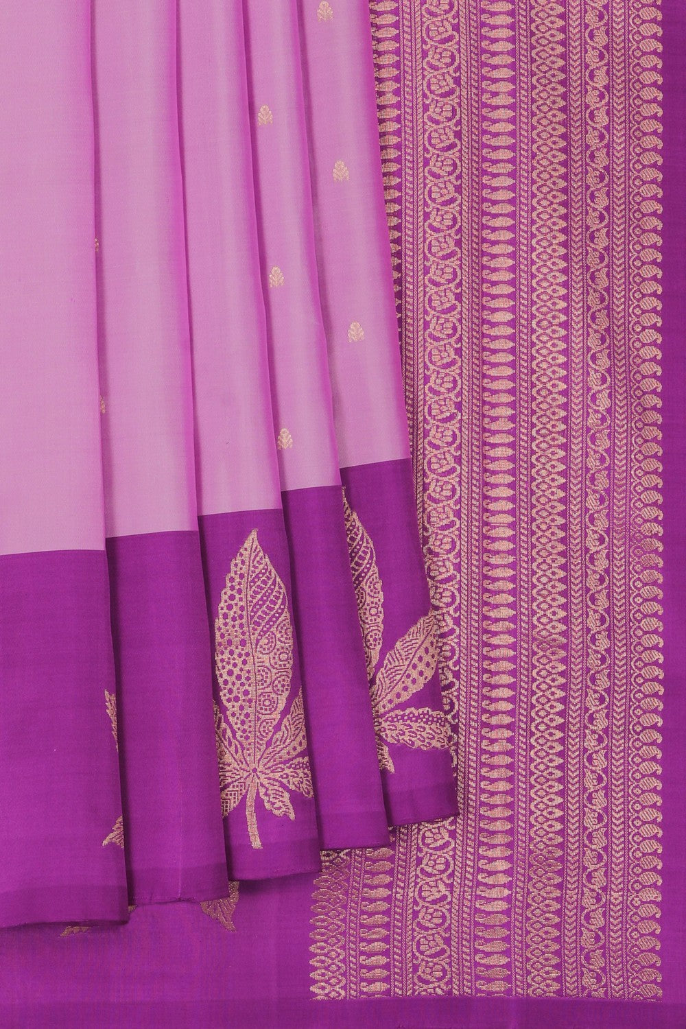 South Silk Lavender Pink Saree