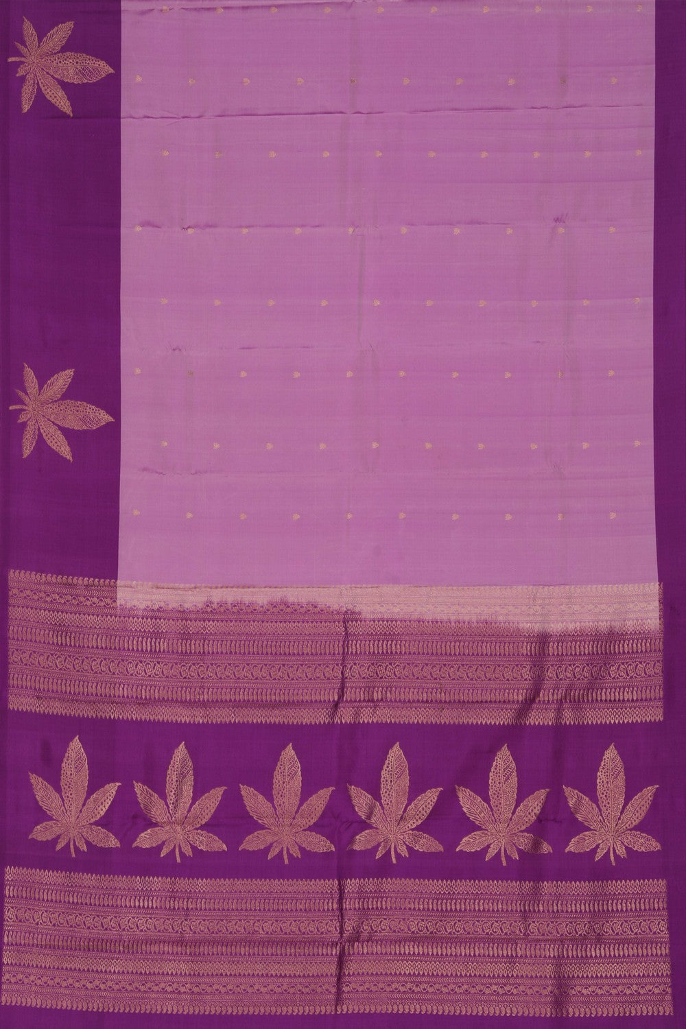 South Silk Lavender Pink Saree