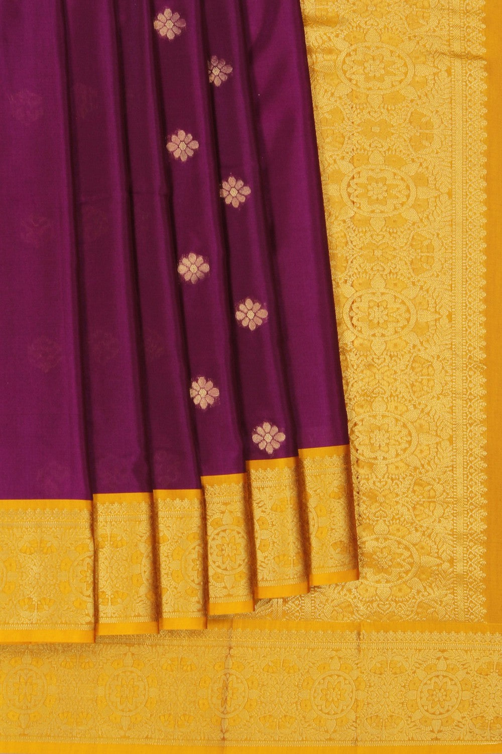 South Silk Purple Saree