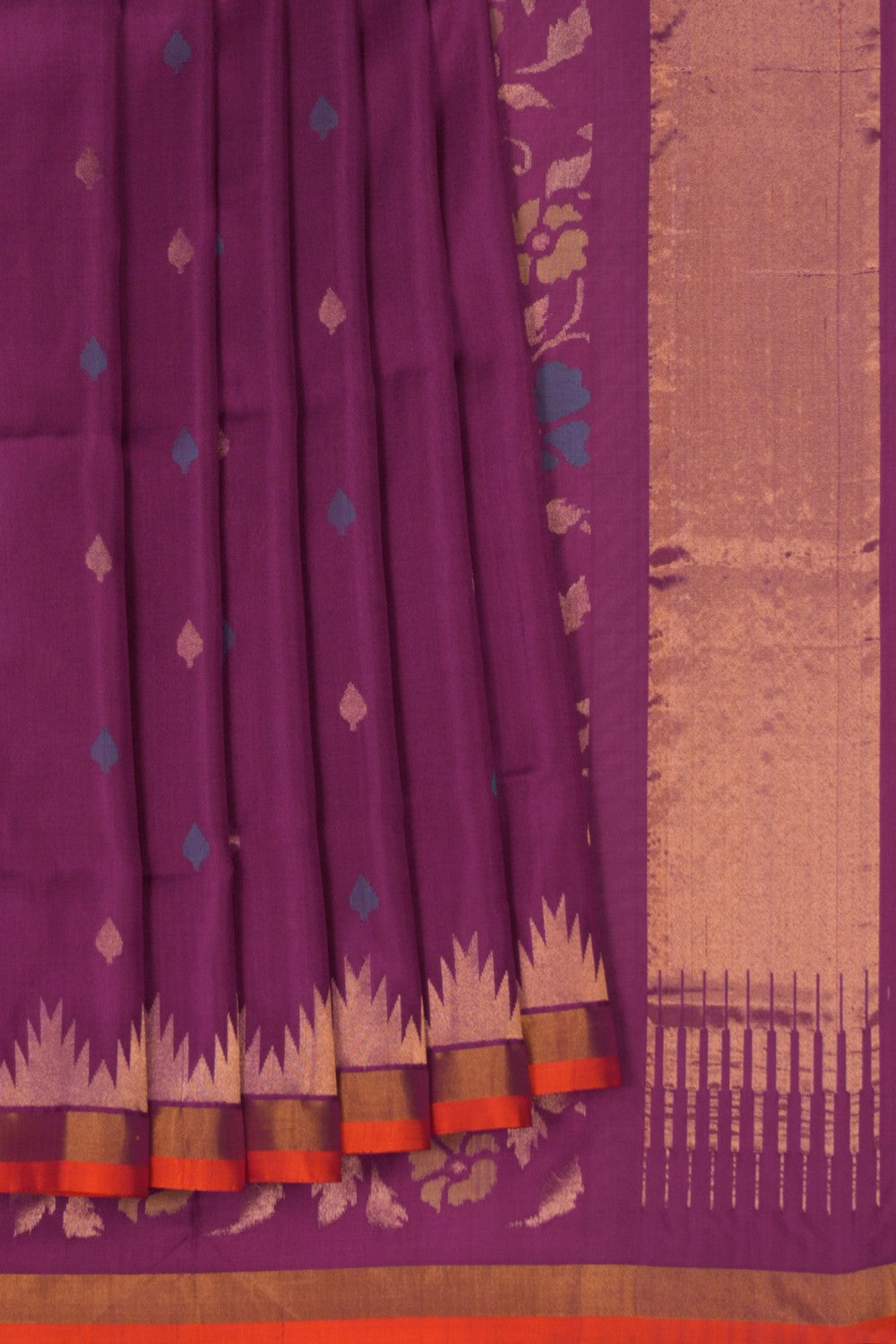 Image of Uppada Silk Purple Saree