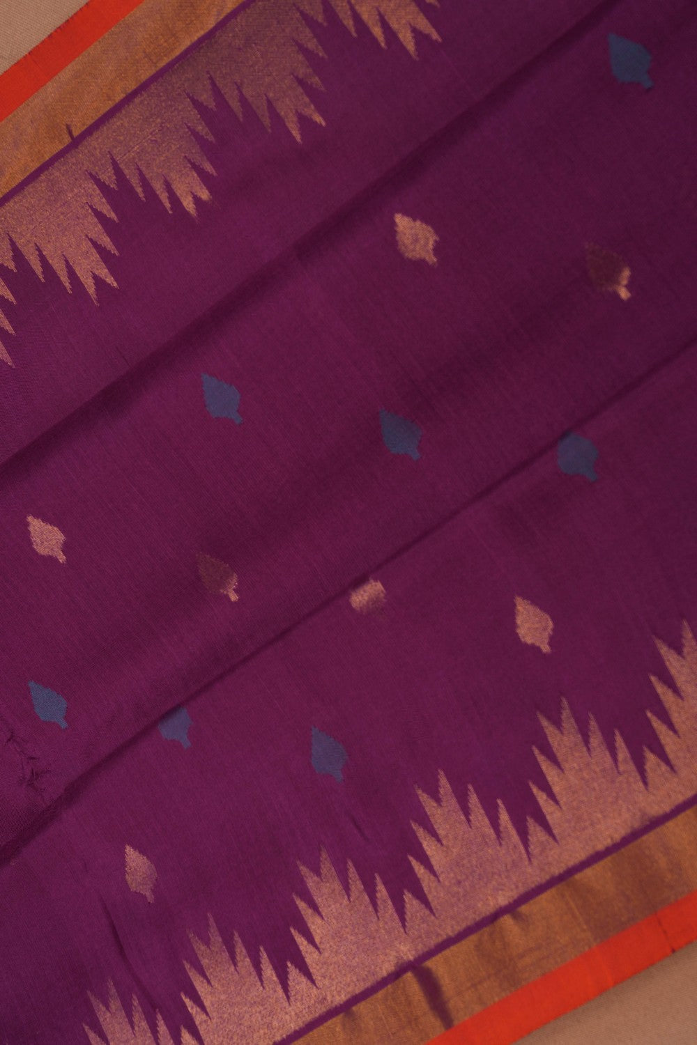 Image of Uppada Silk Purple Saree
