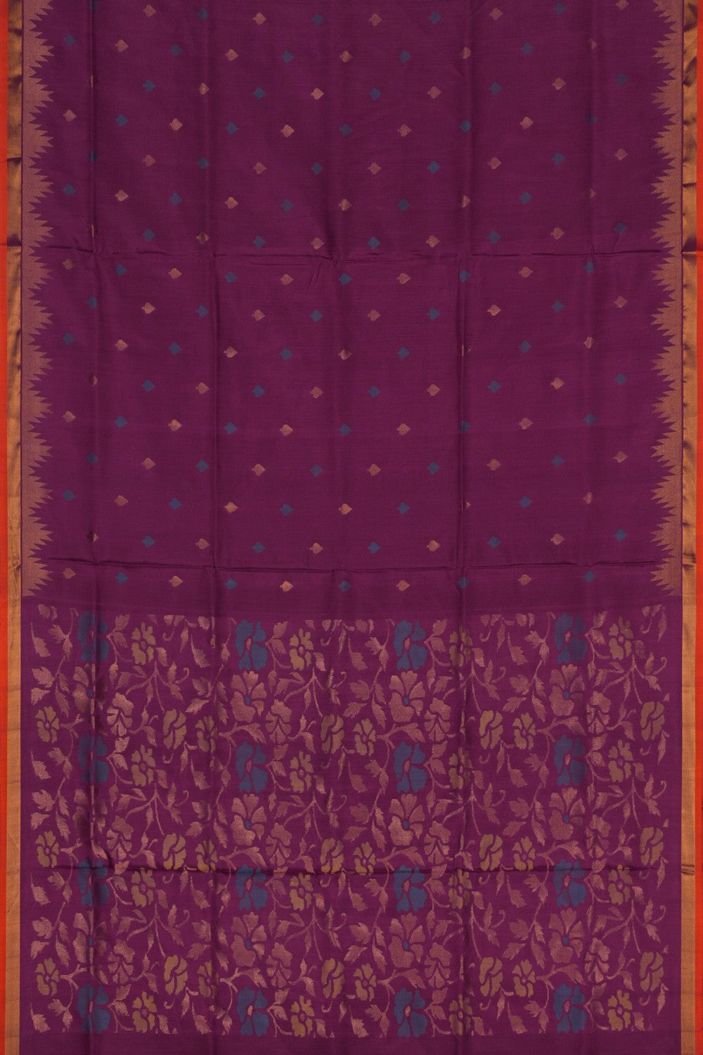 Image of Uppada Silk Purple Saree