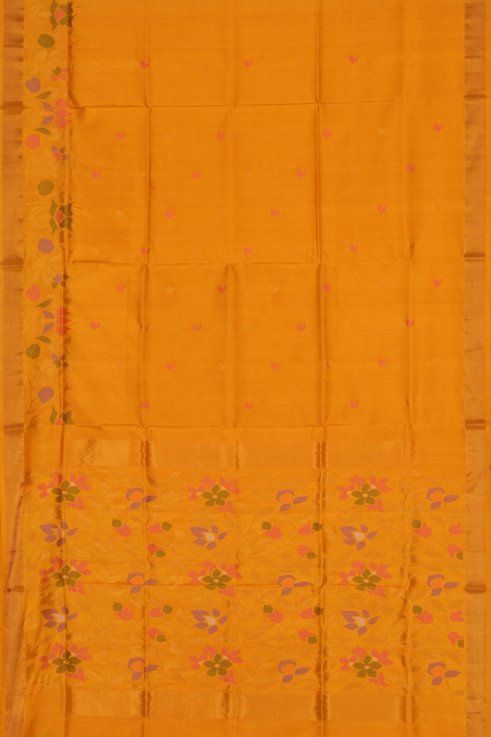 Image of Uppada Silk Yellow Saree