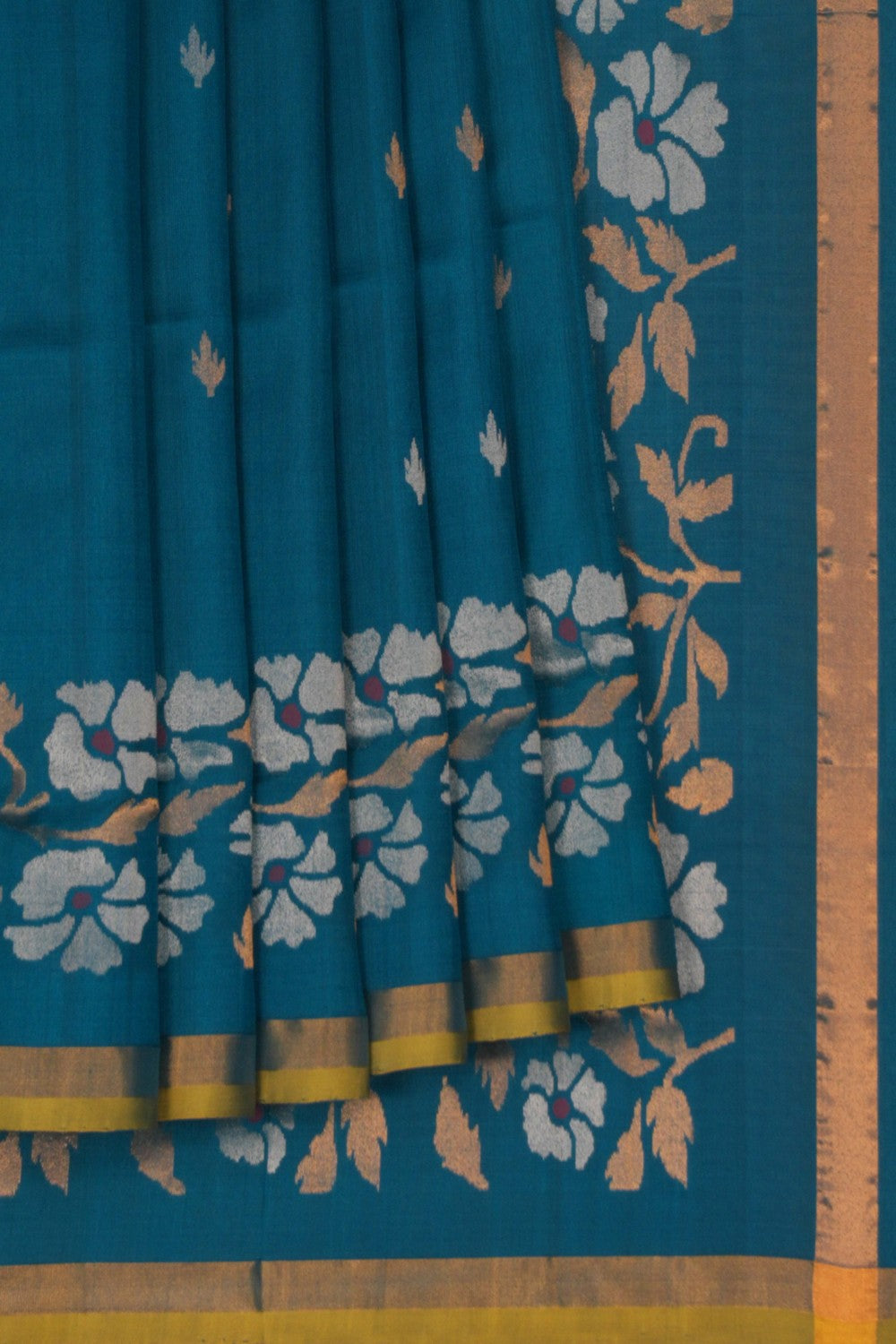 Image of Uppada Silk Blue Saree