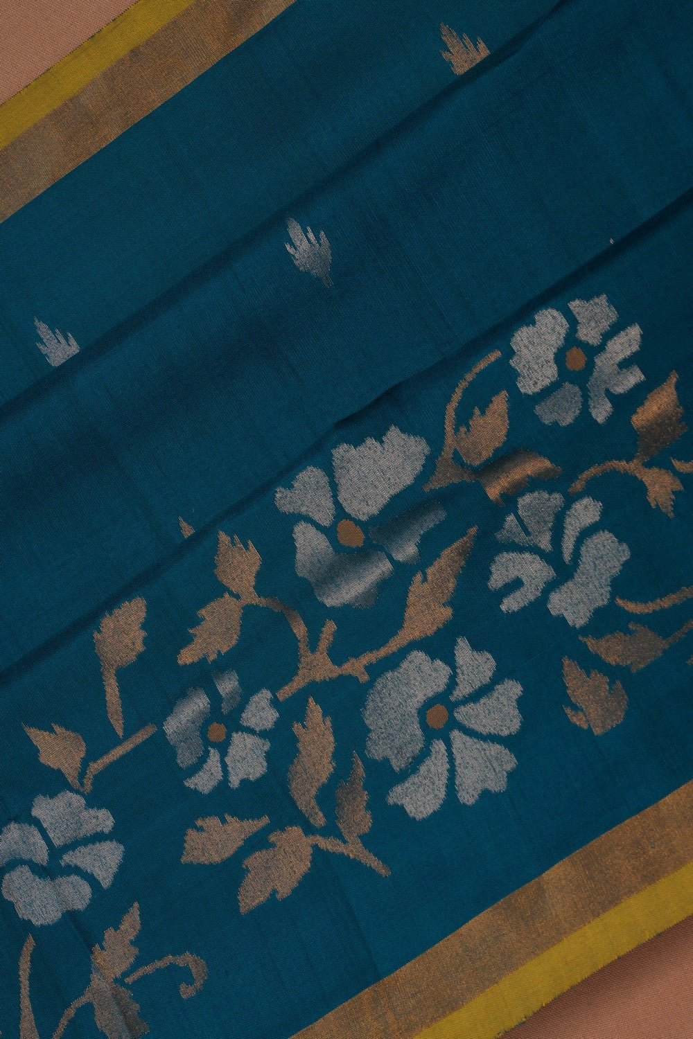 Image of Uppada Silk Blue Saree