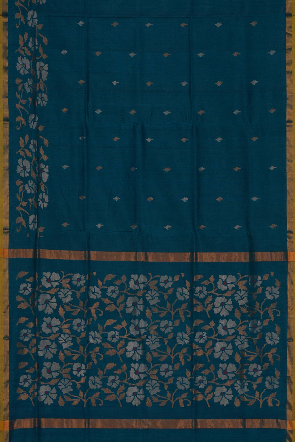 Image of Uppada Silk Blue Saree