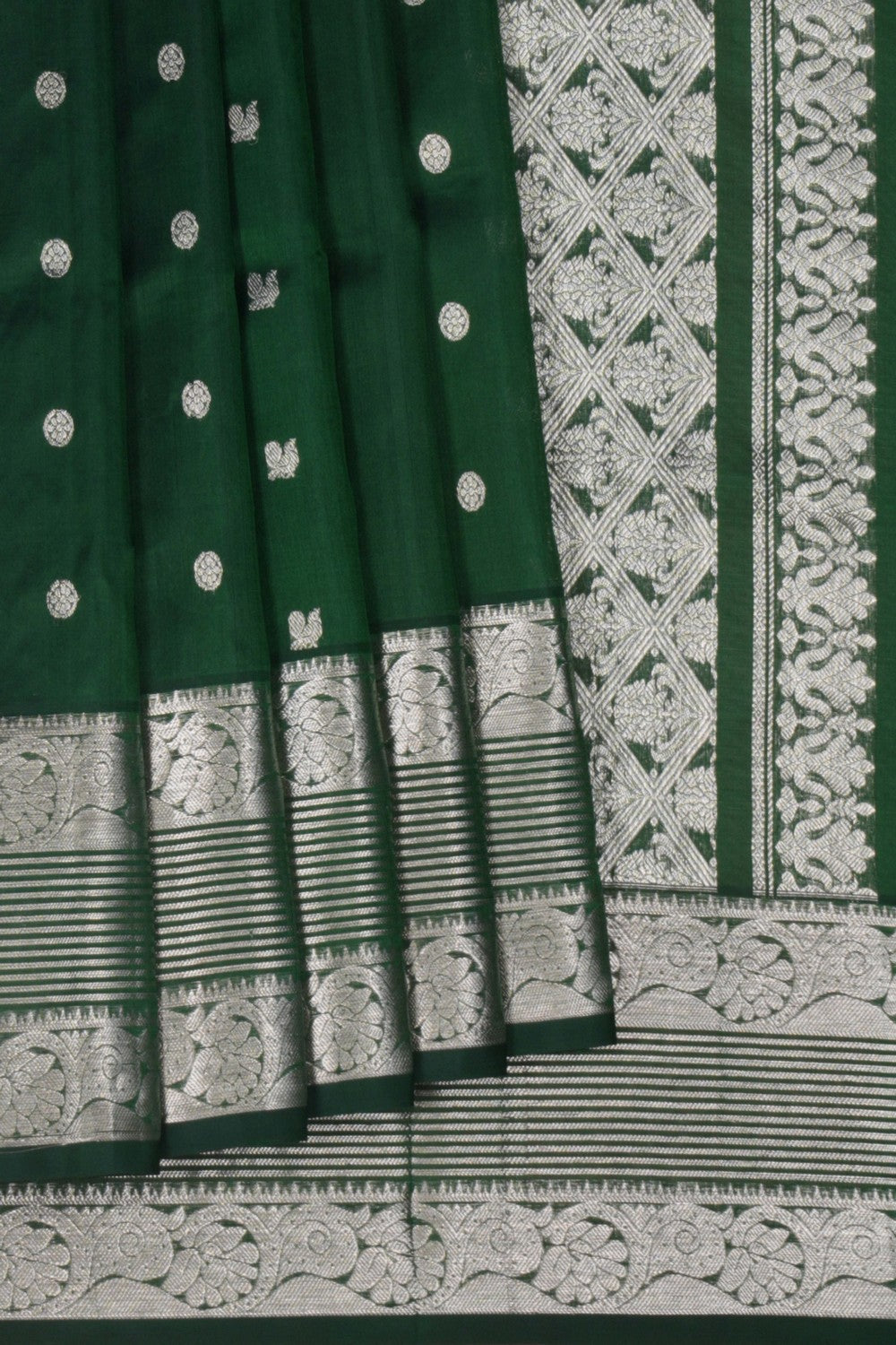 Image of Venkatagiri Silk Green Saree