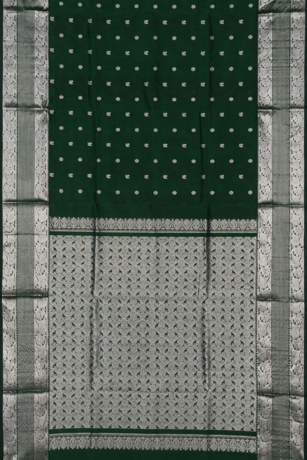 Image of Venkatagiri Silk Green Saree