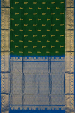 Image of Venkatagiri Silk Green Saree