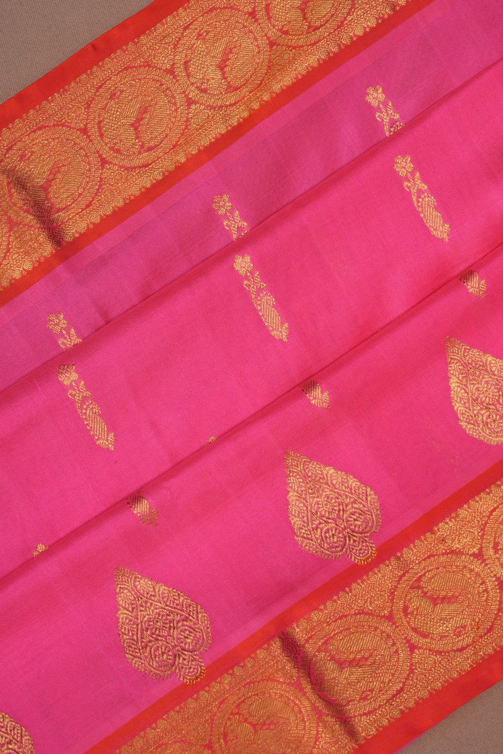 Image of Venkatagiri Silk Pink Saree